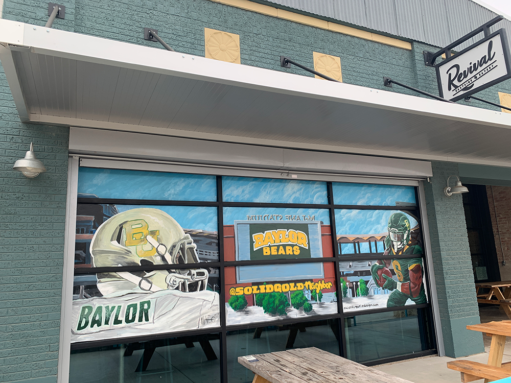 Football Mural - Revival Eastside Eatery